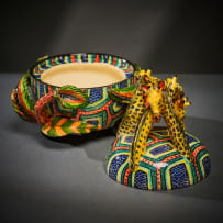 Ardmore Ceramic Studio; Giraffe sugar bowl