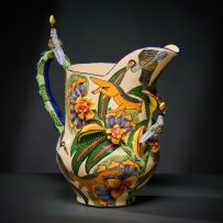 Ardmore Ceramic Studio; Birds and jackal jug