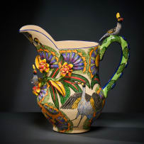 Ardmore Ceramic Studio; Birds and jackal jug