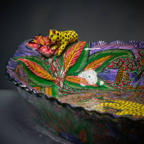 Ardmore Ceramic Studio; Leopard platter