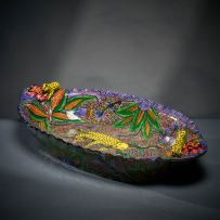 Ardmore Ceramic Studio; Leopard platter
