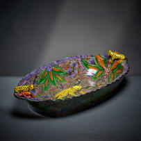 Ardmore Ceramic Studio; Leopard platter