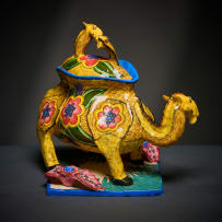 Ardmore Ceramic Studio; Camel lidded bowl