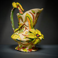Ardmore Ceramic Studio; Elephant and flower jug