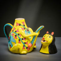 Ardmore Ceramic Studio; Lion teapot