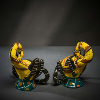 Ardmore Ceramic Studio; Pair of scorpion salt and pepper shakers