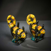 Ardmore Ceramic Studio; Pair of scorpion salt and pepper shakers