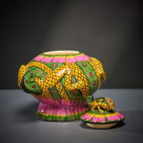 Ardmore Ceramic Studio; Chameleon lidded vessel