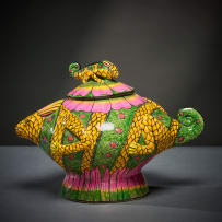Ardmore Ceramic Studio; Chameleon lidded vessel
