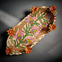 Ardmore Ceramic Studio; Giraffe and flower platter