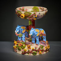 Ardmore Ceramic Studio; Stemmed elephant bowl
