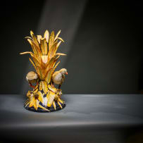 Ardmore Ceramic Studio; Francolin and chicks vase