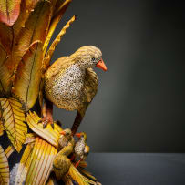 Ardmore Ceramic Studio; Francolin and chicks vase