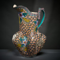 Ardmore Ceramic Studio; Flower and animal jug