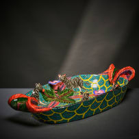 Ardmore Ceramic Studio; Zebra platter