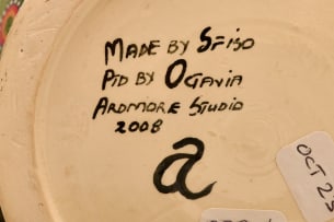 Ardmore Ceramic Studio; Chameleon lidded vessel