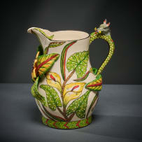 Ardmore Ceramic Studio; Warthog and flower jug