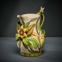 Ardmore Ceramic Studio; Warthog and flower jug