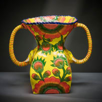 Ardmore Ceramic Studio; Elephant vase with handles