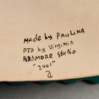 Ardmore Ceramic Studio; Leopard and flower platter