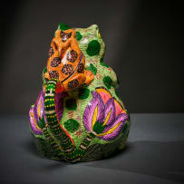 Ardmore Ceramic Studio; Frog and flower teapot