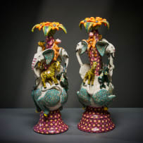 Ardmore Ceramic Studio; Elephant and animal candlesticks