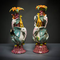 Ardmore Ceramic Studio; Elephant and animal candlesticks