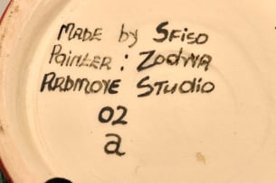 Ardmore Ceramic Studio; Rhino and flower teapot