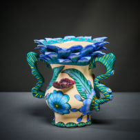 Ardmore Ceramic Studio; Fish and flower vase