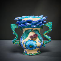 Ardmore Ceramic Studio; Fish and flower vase