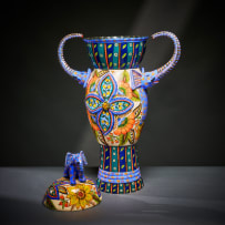 Ardmore Ceramic Studio; Elephant and flower urn