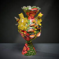 Ardmore Ceramic Studio; Leopard vase