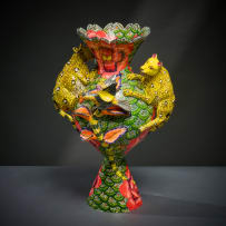 Ardmore Ceramic Studio; Leopard vase