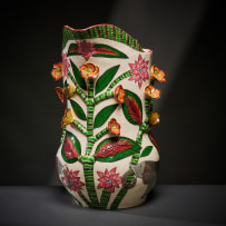 Ardmore Ceramic Studio; Butterfly and elephant jug