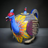 Ardmore Ceramic Studio; Guineafowl teapot