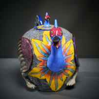Ardmore Ceramic Studio; Guineafowl teapot