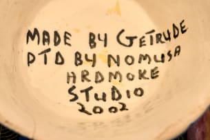 Ardmore Ceramic Studio; Zebra and flower milk jug