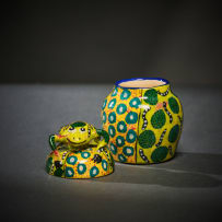 Ardmore Ceramic Studio; Frog spice jar