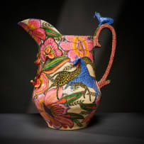 Ardmore Ceramic Studio; Zebra and flower jug
