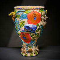 Ardmore Ceramic Studio; Vase with animals and flowers