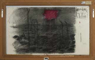 William Kentridge; Concrete Walls (recto) Landscape Study (verso)