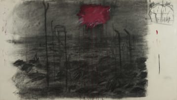 William Kentridge; Concrete Walls (recto) Landscape Study (verso)