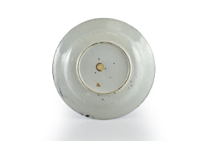 A medium Arita dish with the monogram of the VOC, Edo period, late 17th century