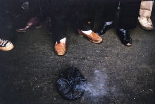 Greg Marinovich; Self Defense Unit Member's Hat after He Was Assassinated by Inkatha SPU's, from The Dead Zone portfolio