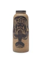 Joel Sibisi, Rorke's Drift; Cylindrical vase with rolled rim