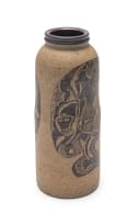 Joel Sibisi, Rorke's Drift; Cylindrical vase with rolled rim