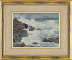 Willem Hermanus Coetzer; Crashing Waves and Rocks
