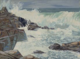 Willem Hermanus Coetzer; Crashing Waves and Rocks