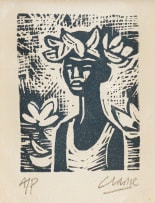 Peter Clarke; Girl with Floral Wreath