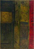 Andrew Verster; Interior with Screens, two